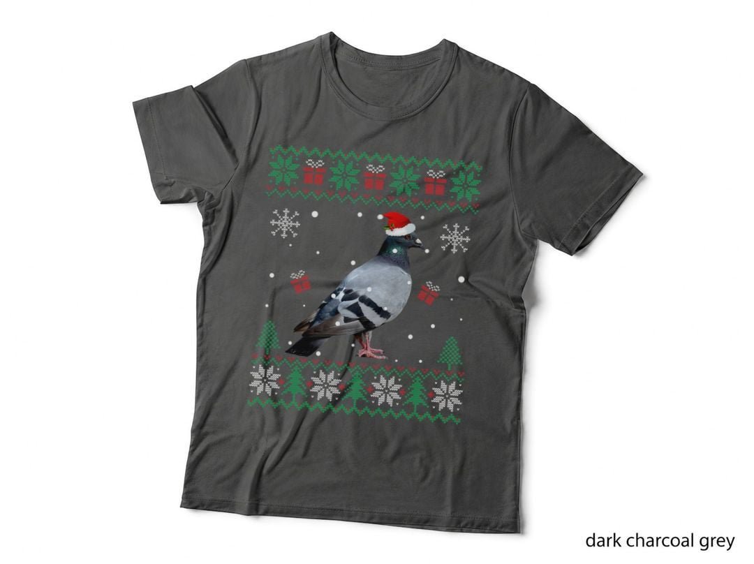 Ugly Christmas Pajama Sweater Pigeon Animals Lover T-Shirt