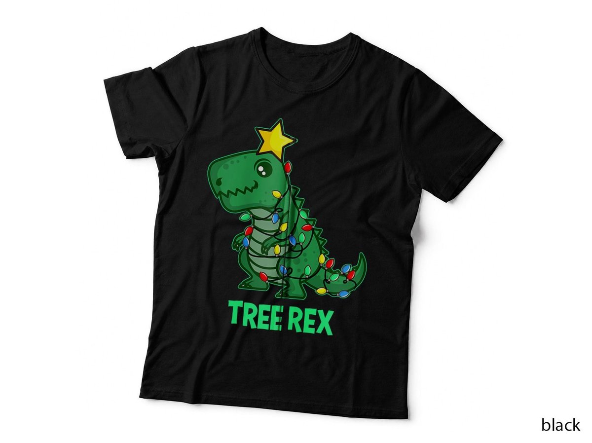 Ugly Christmas Sweater T REX Christmas Tree Rex Zip Hoodie T-Shirt