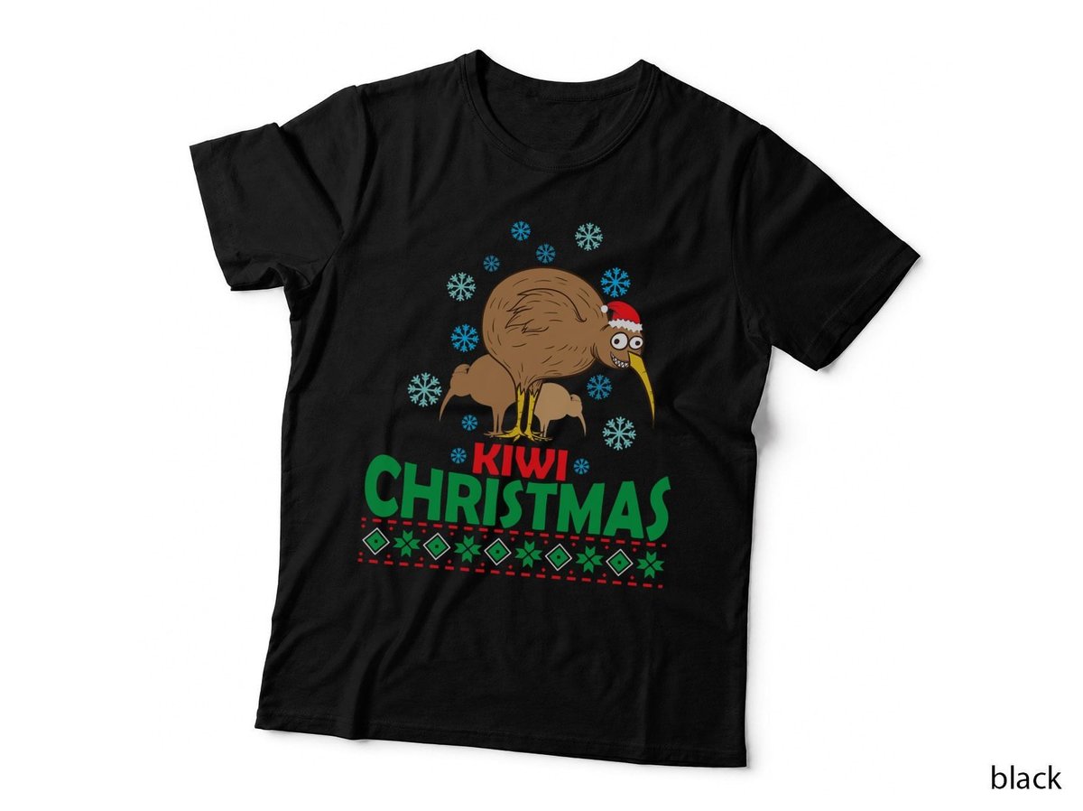 Ugly Christmas with Kiwi Bird from New Zealand T-Shirt
