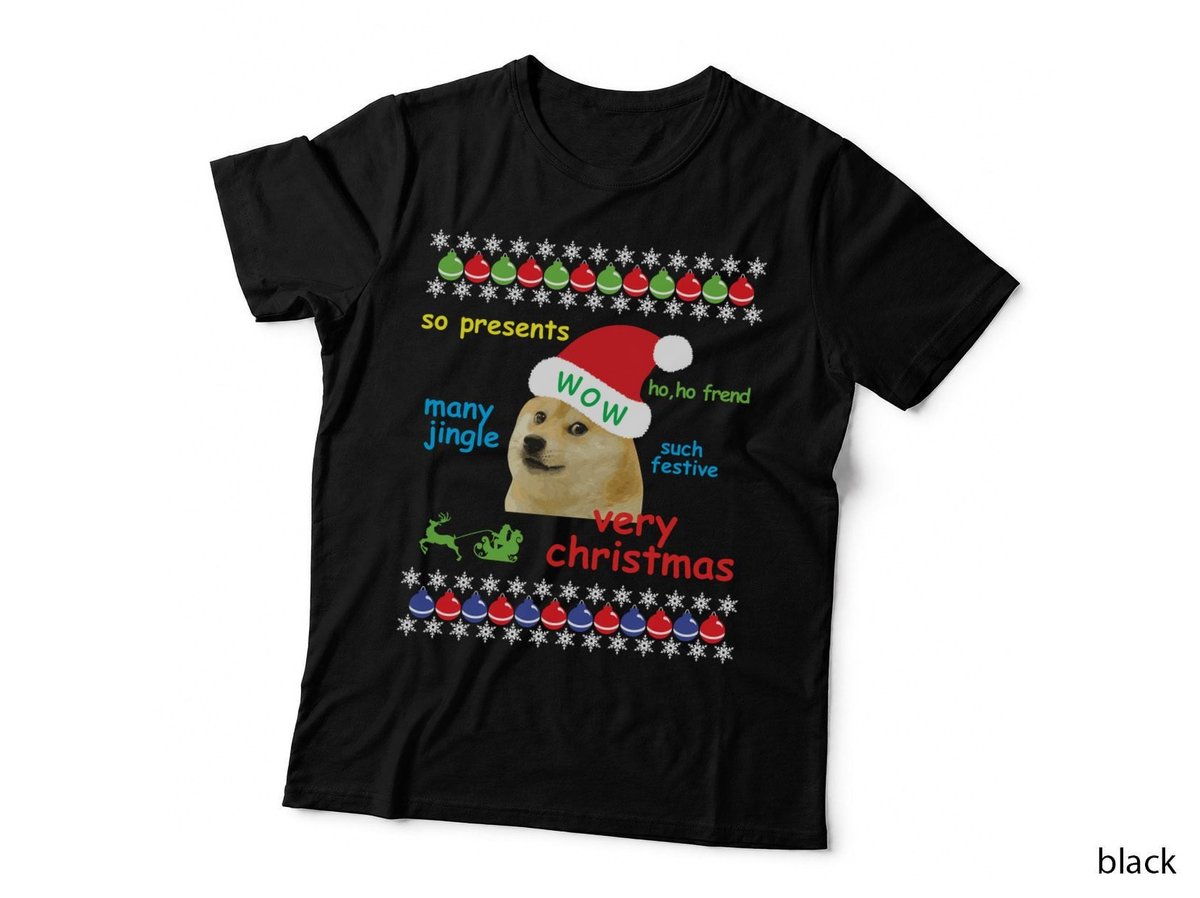Ugly Sweater Christmas Doge Meme Sweatshirt Shiba Inu Dog T-Shirt