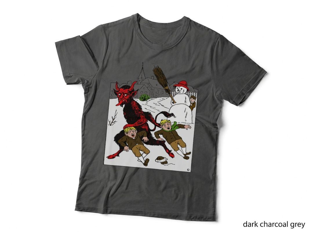 Vintage Krampus Creepy Christmas Holiday Merry Krampus T-Shirt