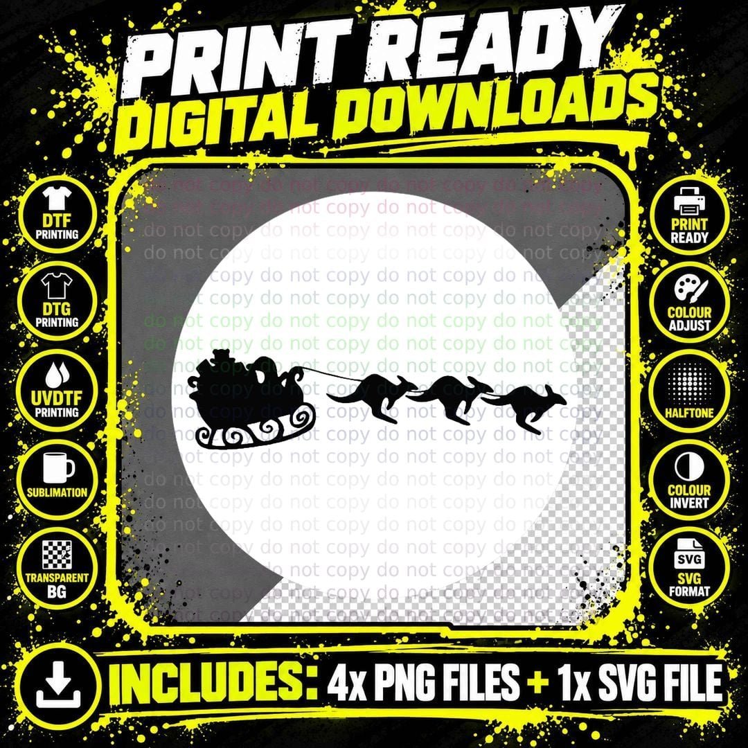 Aussie Christmas Classic T-Shirt, Christmas Png SVG Digital Bundle