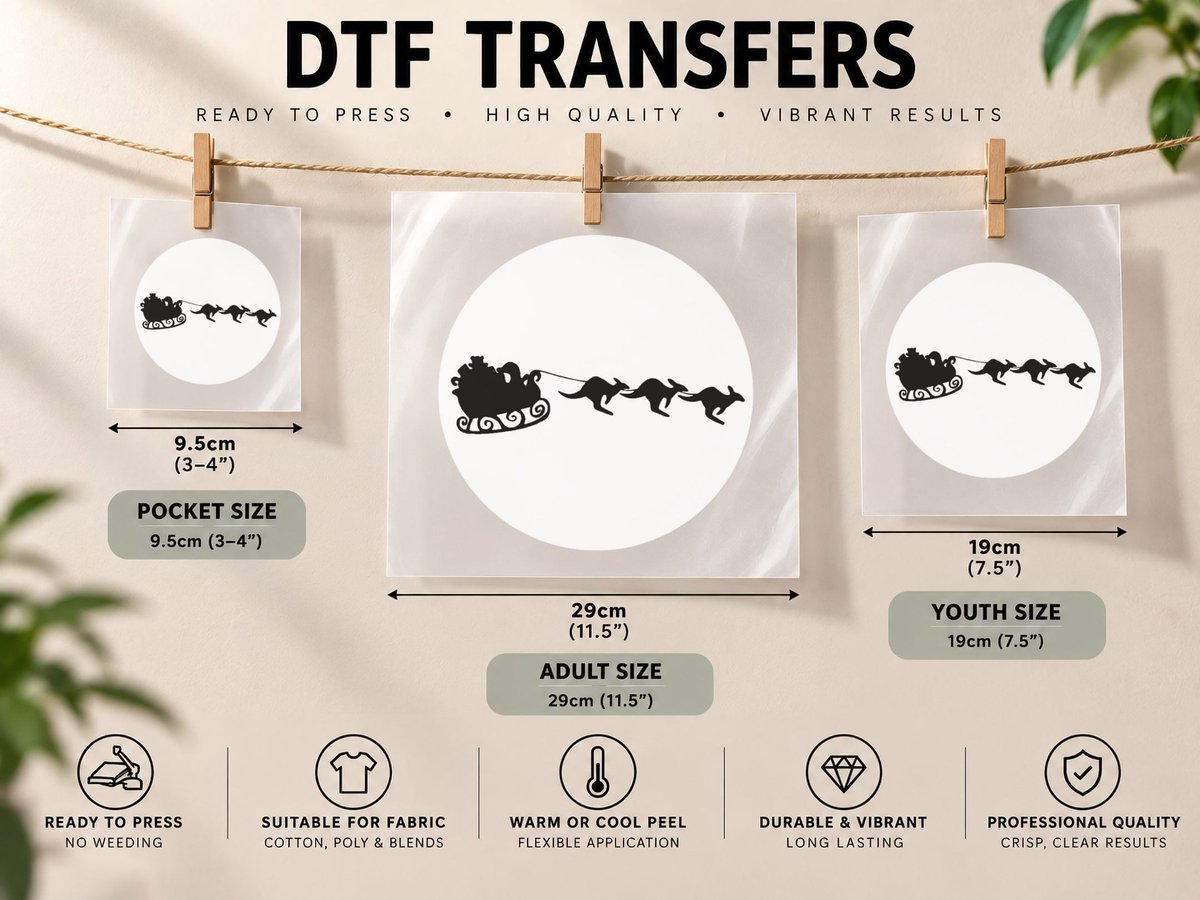 Aussie Christmas Classic, Christmas, Pet Lover DTF Transfer Iron On