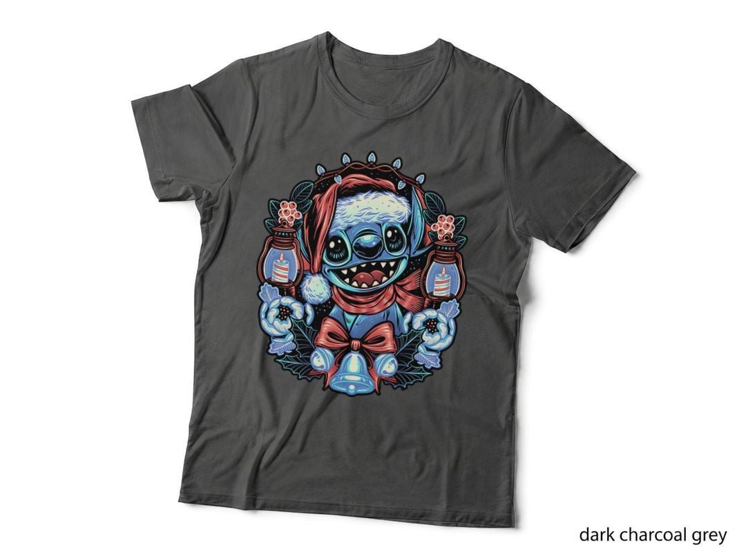 Christmas Alien Stitch Xmas T-Shirt, Festive Cute Space Hoodie