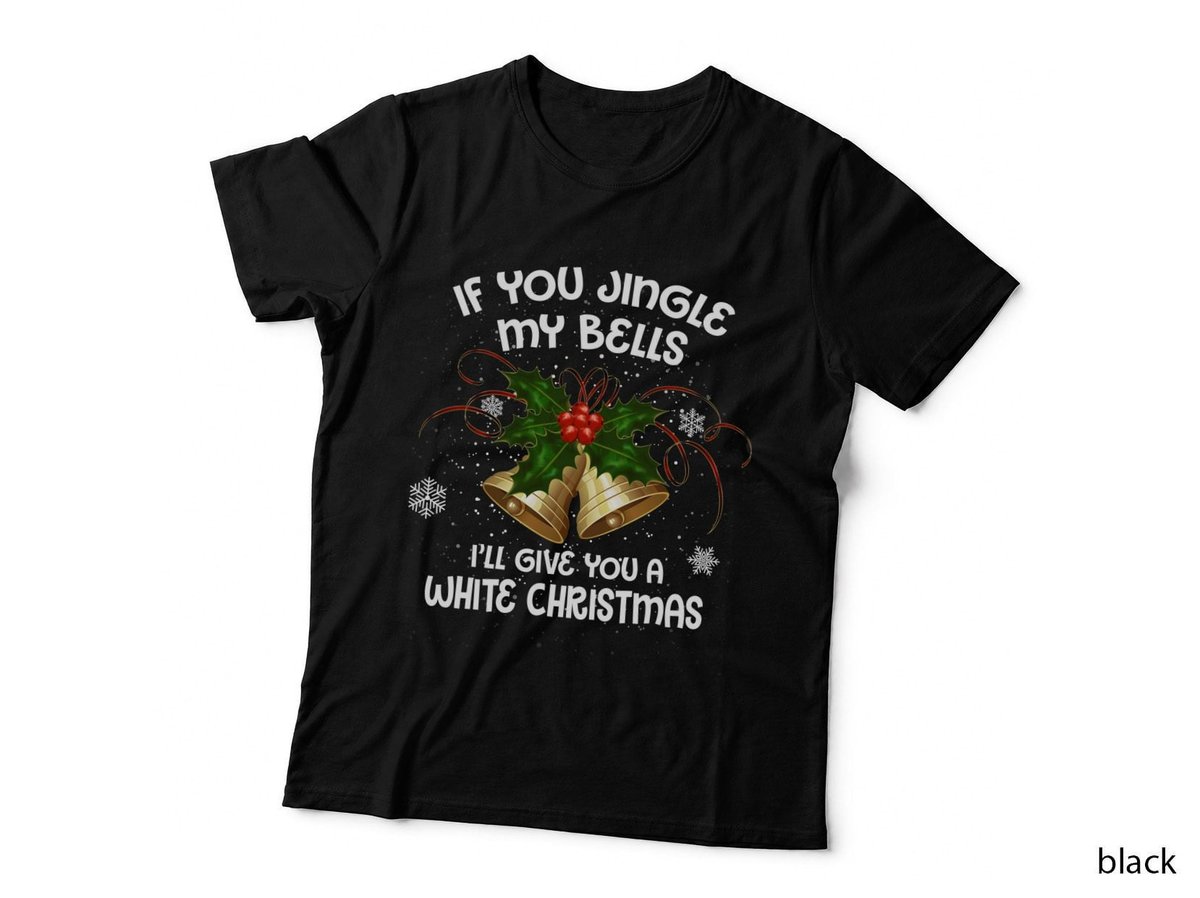Christmas Bells T-Shirt, Festive Holiday Print, Holiday Gift Idea