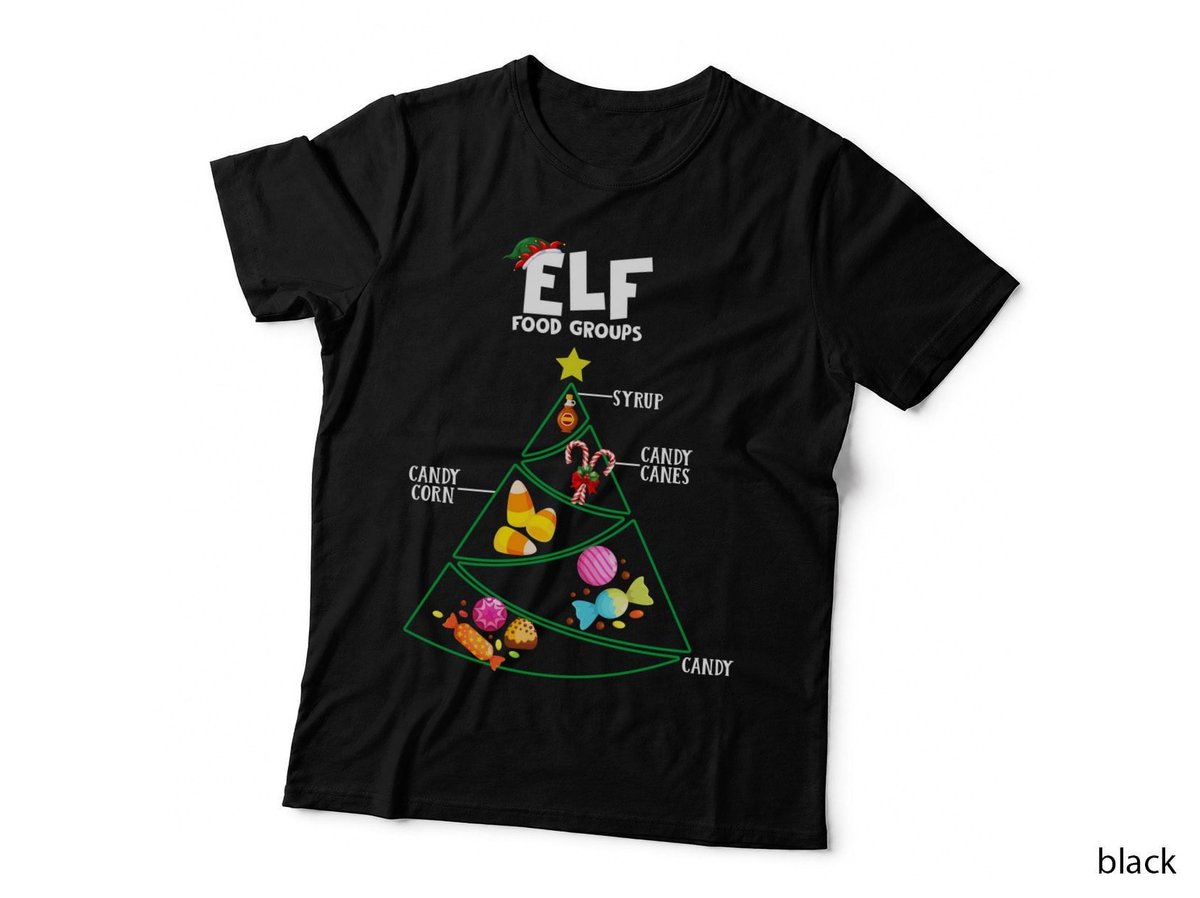 Christmas Candy Tree T-Shirt, Festive Holiday Print, Candy Lovers Gift Idea
