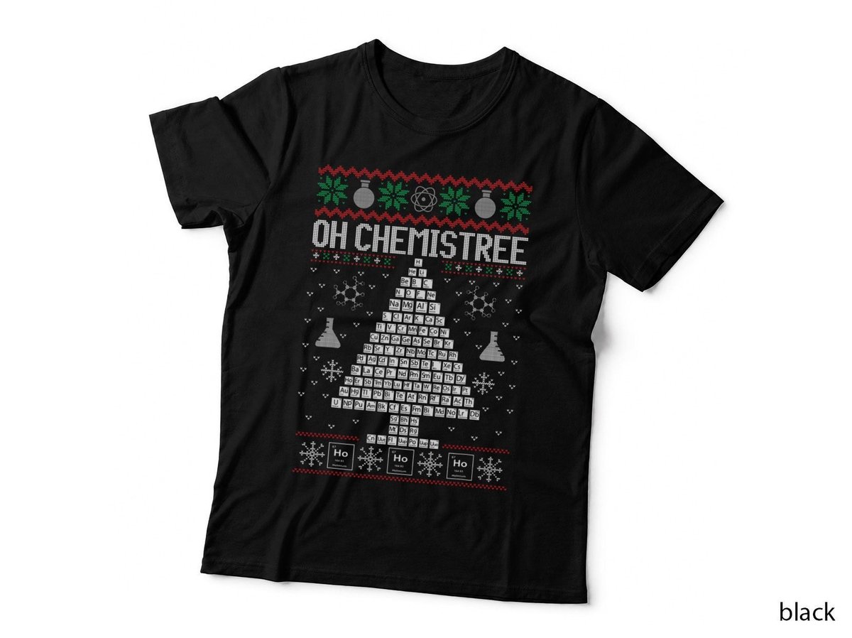 Christmas Chemistry T-Shirt, Ugly Christmas Sweater Style