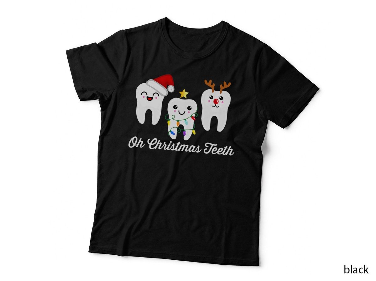 Christmas Dental Hygienist T-Shirt, Holiday Fun, Dental Health Awareness