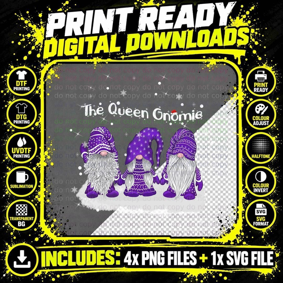 Christmas Gnome T-Shirt, Festive Nordic Style Png SVG Digital Bundle