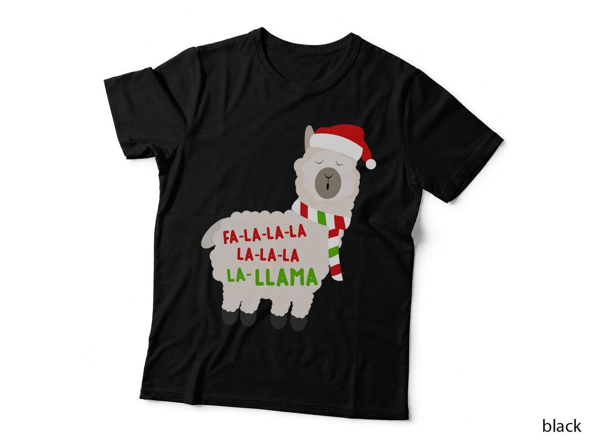 Christmas Llama Pajamas T-Shirt, Holiday Family Matching, Festive Gift Idea
