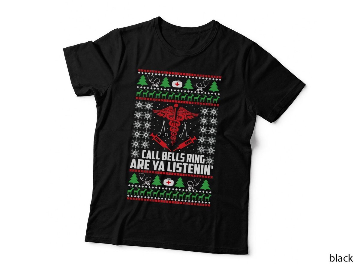 Christmas Medical Symbol T-Shirt, Festive Holiday Print, Pet Lover Apparel
