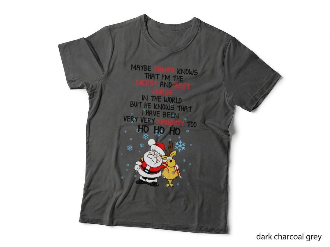 Christmas Nurse Humor T-Shirt, Funny Holiday Print