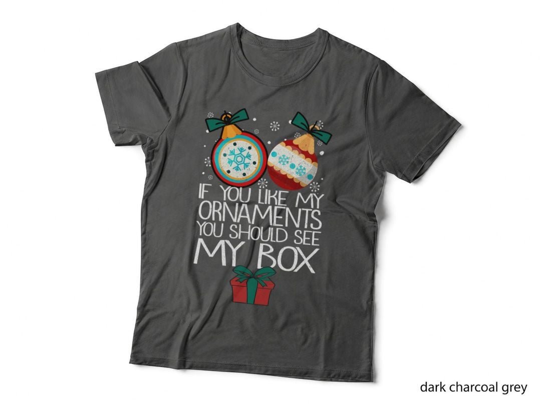 Christmas Ornament T-Shirt, Festive Holiday Print, Holiday Gift Idea