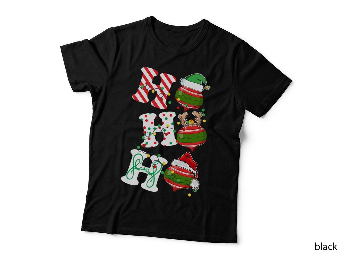 Christmas Ornament T-Shirt, Festive Holiday Print, Holiday Vibes