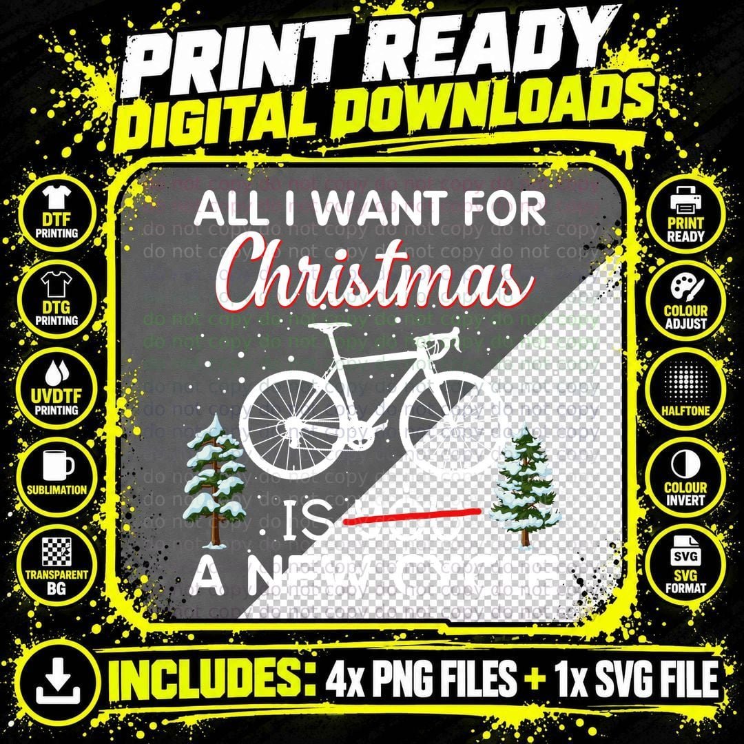 Christmas Pine Trees T-Shirt, Festive Holiday Print Png SVG Digital Bundle