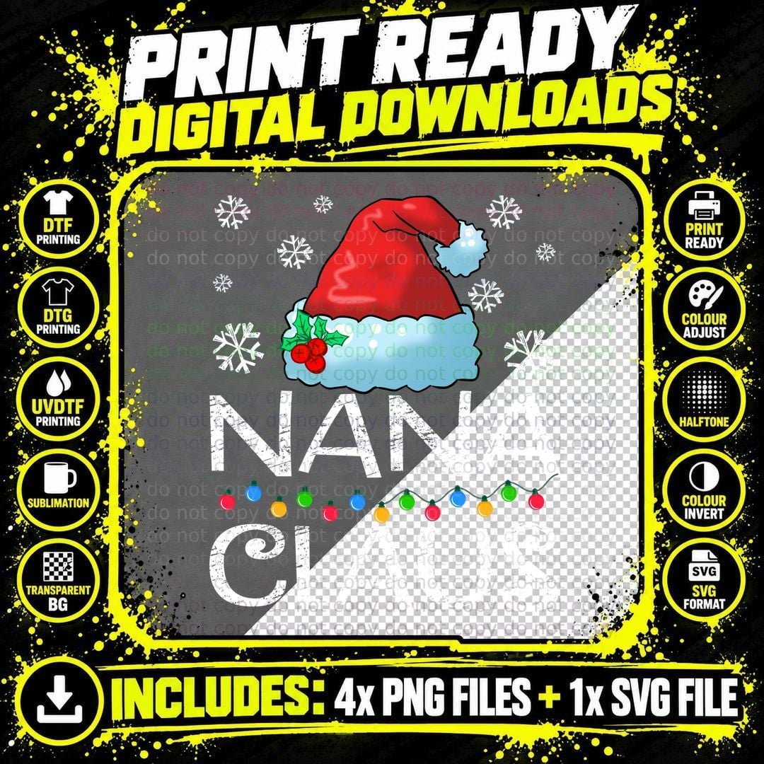 Christmas Santa Hat T-Shirt, Festive Holiday Design Png SVG Digital Bundle
