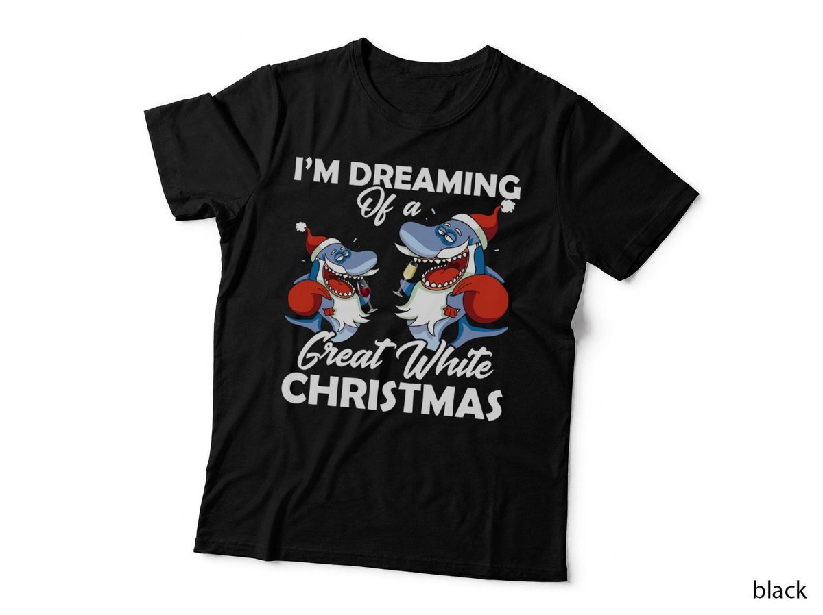 Christmas Santa Shark T-Shirt, Festive Holiday Theme, Pet Lover Apparel
