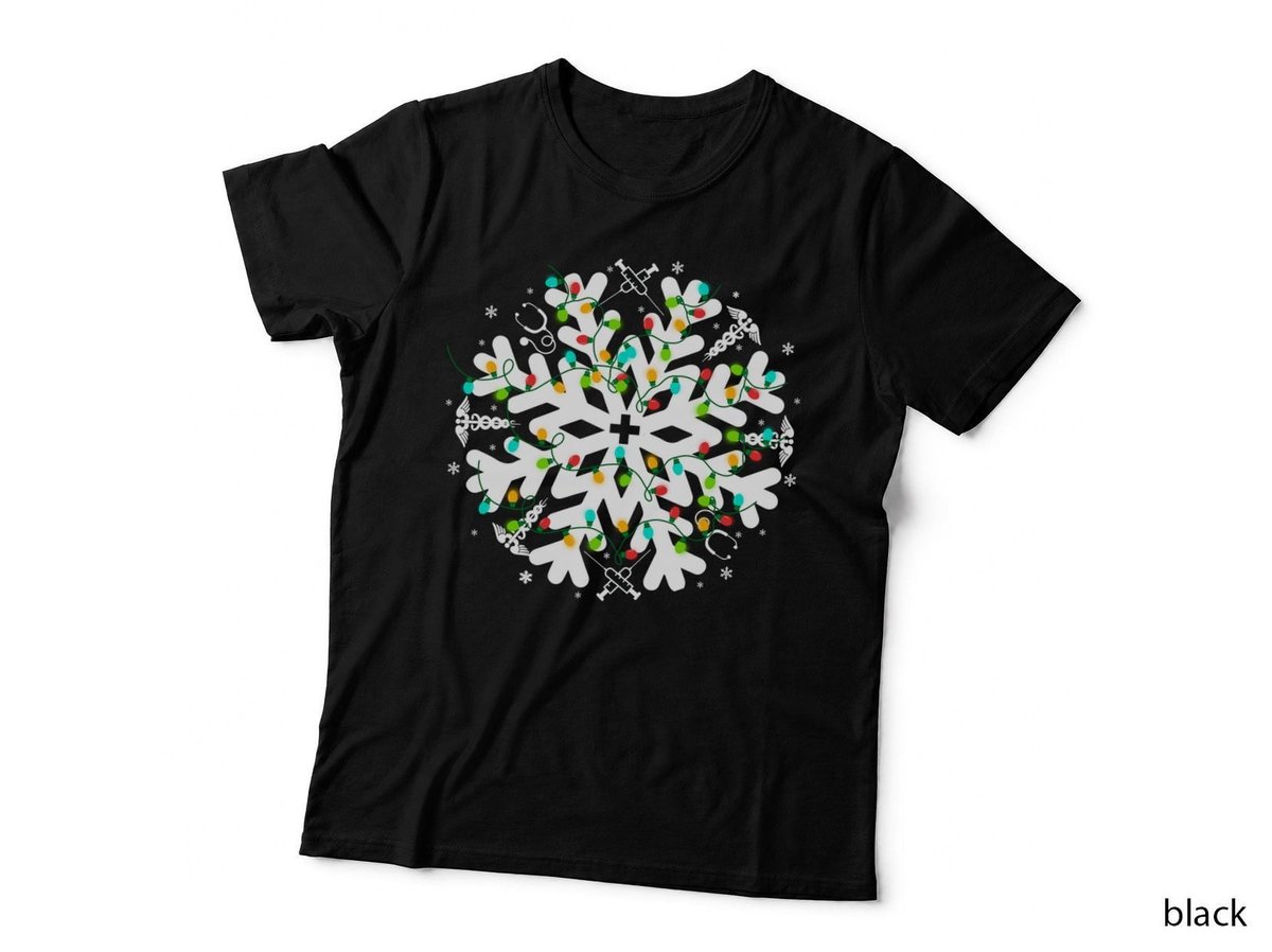 Christmas String Lights T-Shirt, Festive Holiday Design, Xmas Decor Print