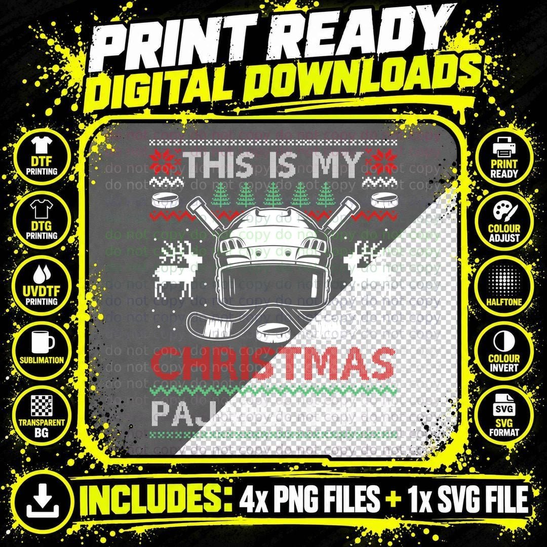 Christmas Sweater Design T-Shirt, Ugly Holiday Style Png SVG Digital Bundle