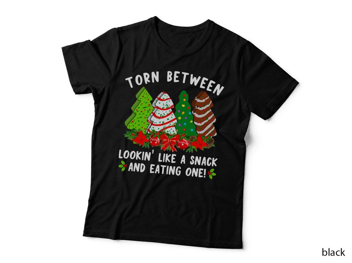 Christmas Tree Cakes T-Shirt, Festive Holiday Snack Lovers Gift