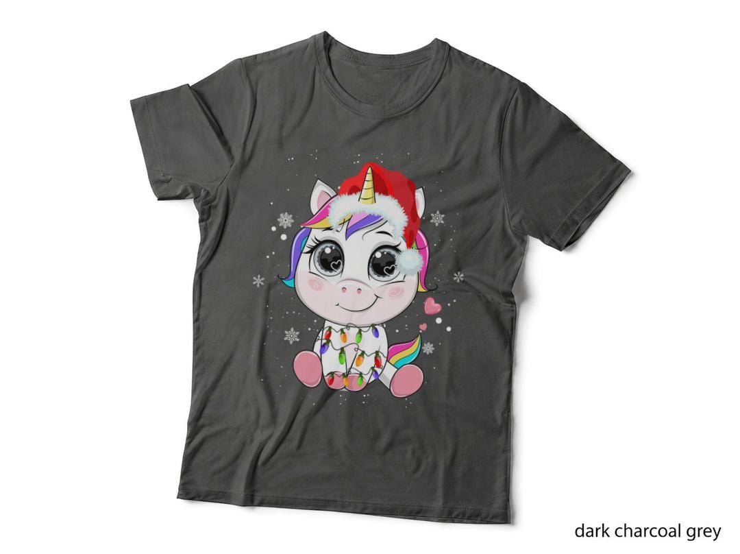 Christmas Unicorn T-Shirt, Festive Holiday Design, Pet Lover Apparel