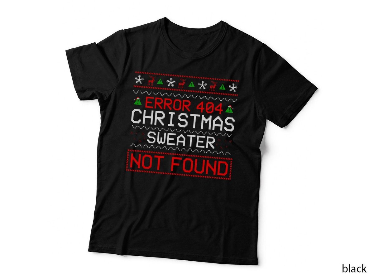 Computer Error 404 Ugly Christmas Sweater T-Shirt