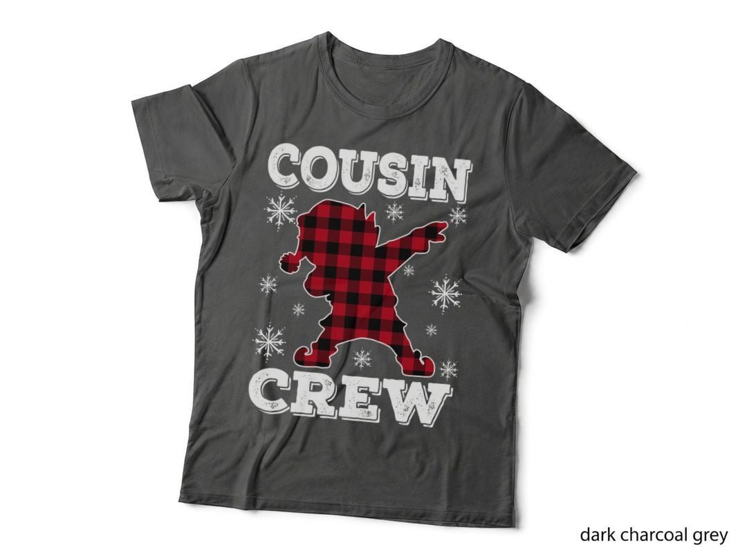 Dabbing Elf T-Shirt, Buffalo Plaid Style, Christmas Apparel