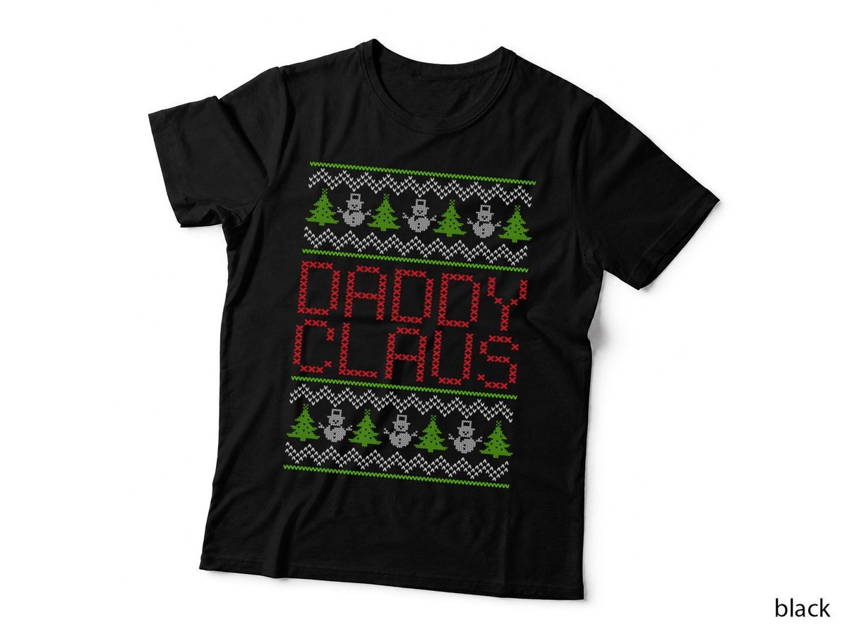 Daddy Claus T-Shirt, Christmas Holiday Print, Family Christmas Gift