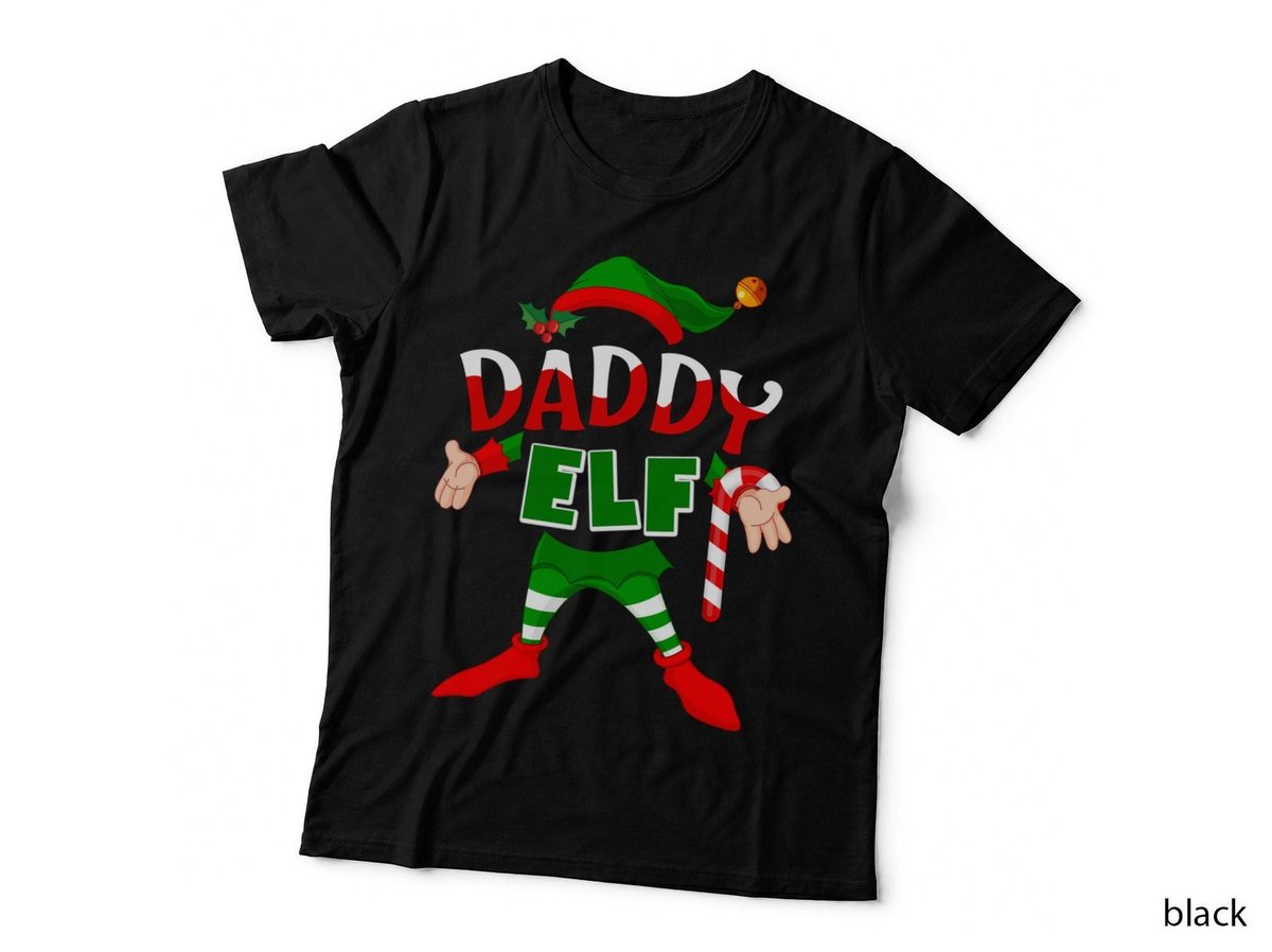 Daddy Elf Funny Christmas T-Shirt, Holiday Humor, Family Gift Idea