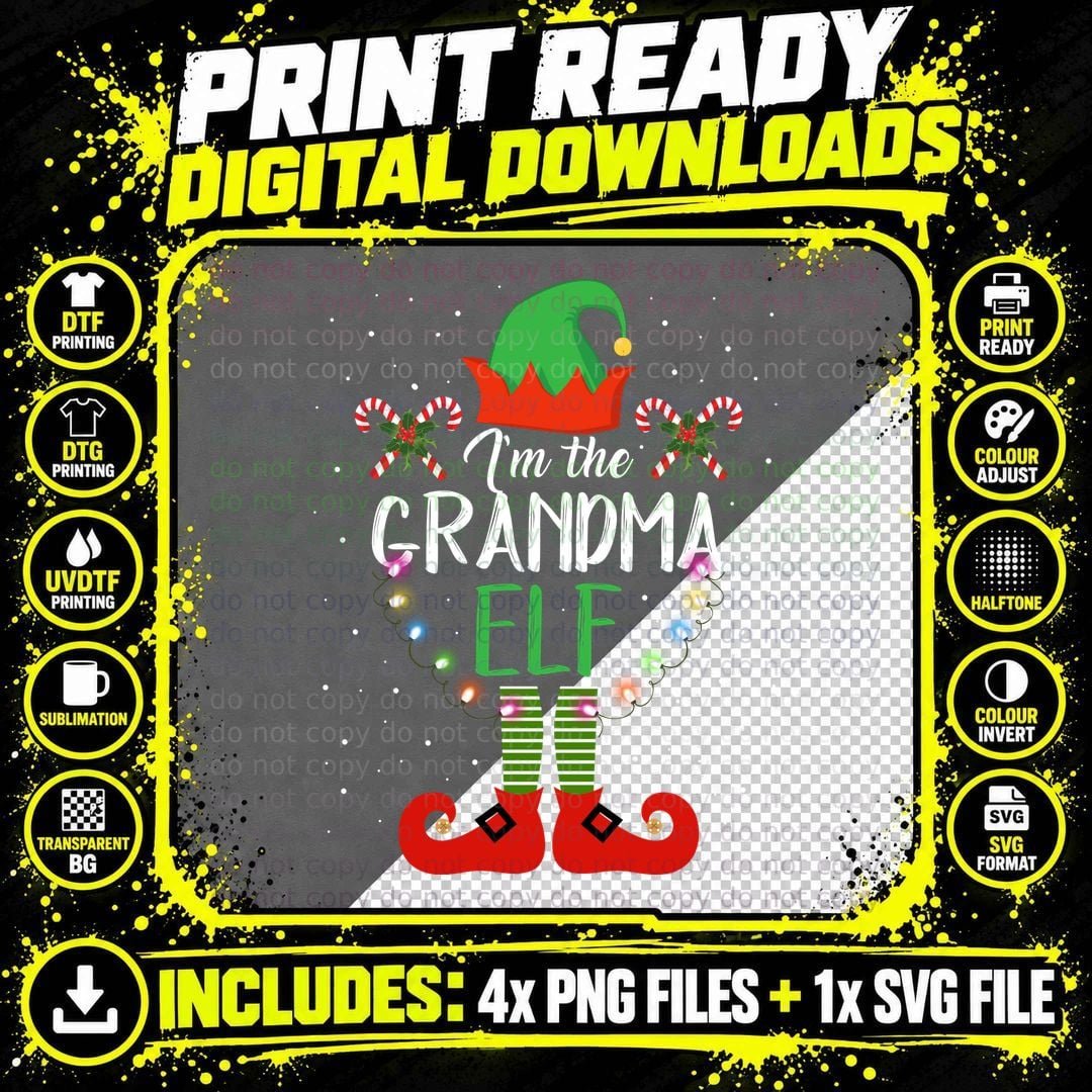 Elf Christmas T-Shirt, Festive Holiday Theme Png SVG Digital Bundle
