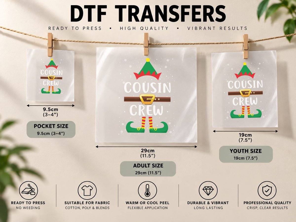 Elf Costume, Christmas Theme, Holiday Fun DTF Transfer Iron On