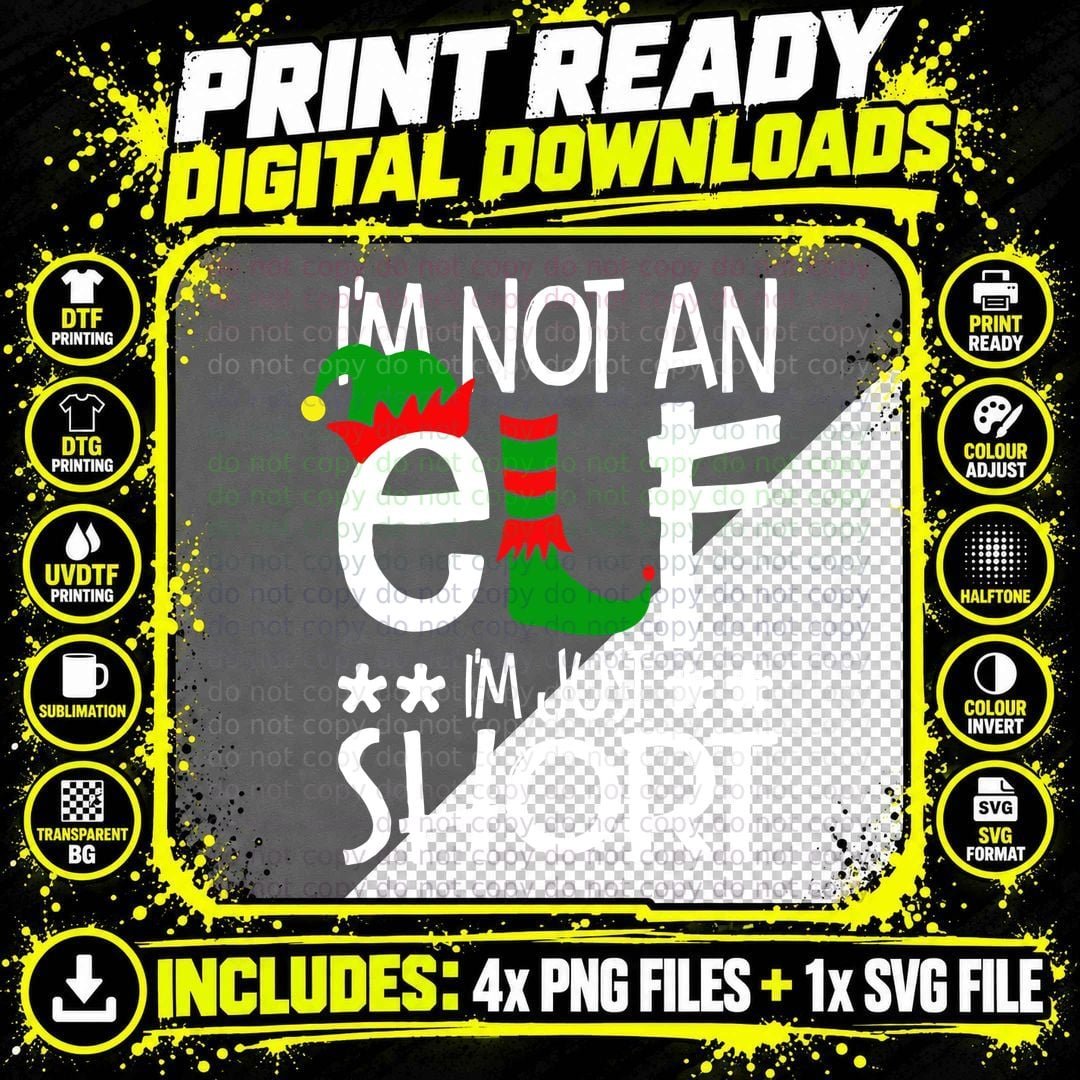 Elf Hat and Boot T-Shirt, Christmas Holiday Theme Png SVG Digital Bundle