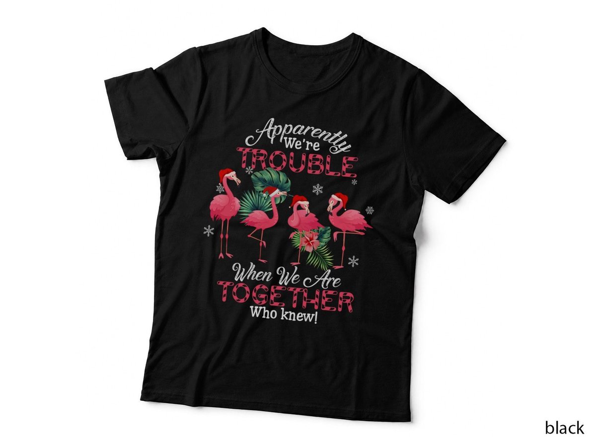Flamingo T-Shirt, Christmas Holiday, Festive Fun