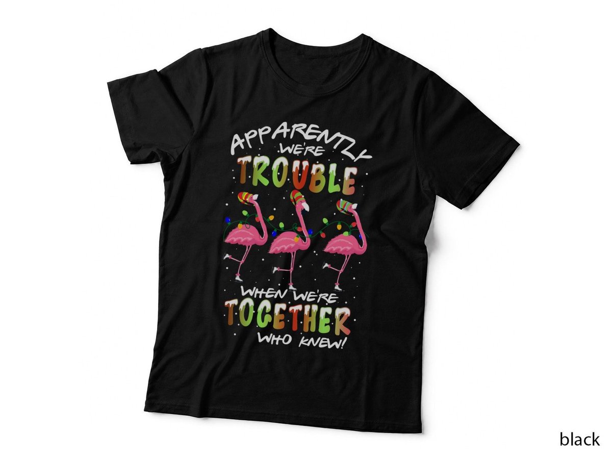 Flamingo T-Shirt, Christmas Lights, Holiday Fun