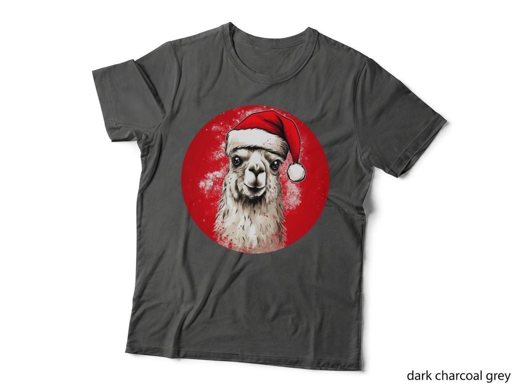 Funny Llama Alpaca Christmas T-Shirt, Festive Animal Lover Gift