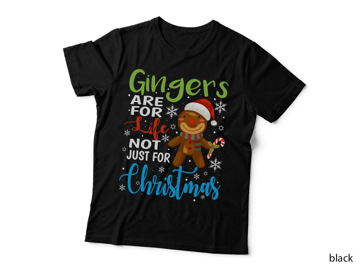 Gingerbread Man Christmas T-Shirt, Festive Holiday Style, Christmas Vibes