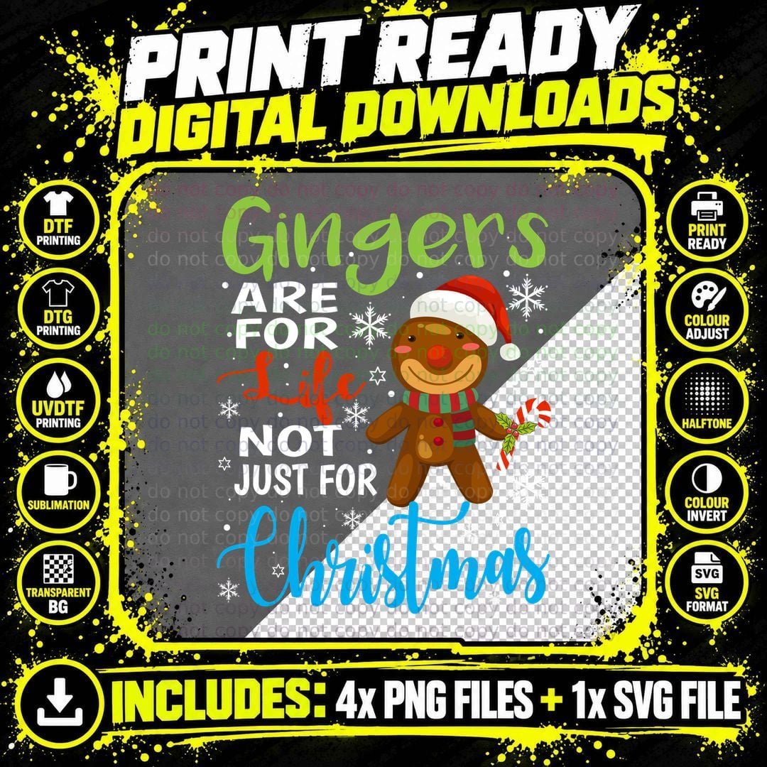 Gingerbread Man Christmas T-Shirt, Festive Holiday Style Png SVG Digital Bundle