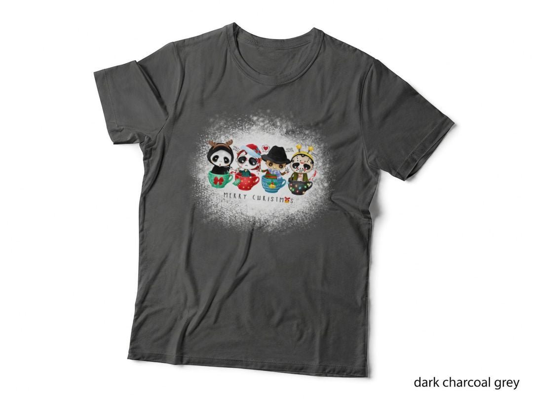 Horror Children in Scary Movie Costumes for Christmas Funny T-Shirt