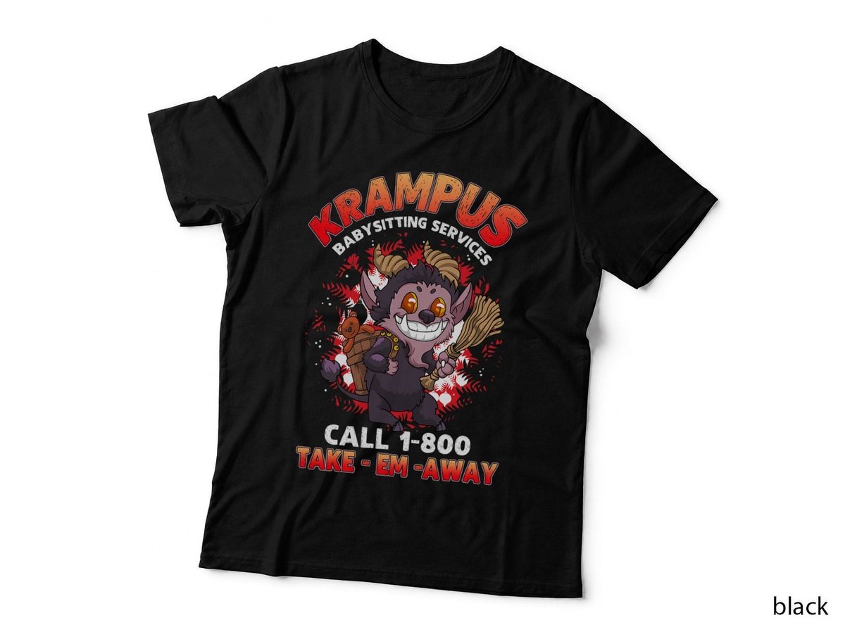 Kawaii Krampus Funny Christmas Horror T-Shirt