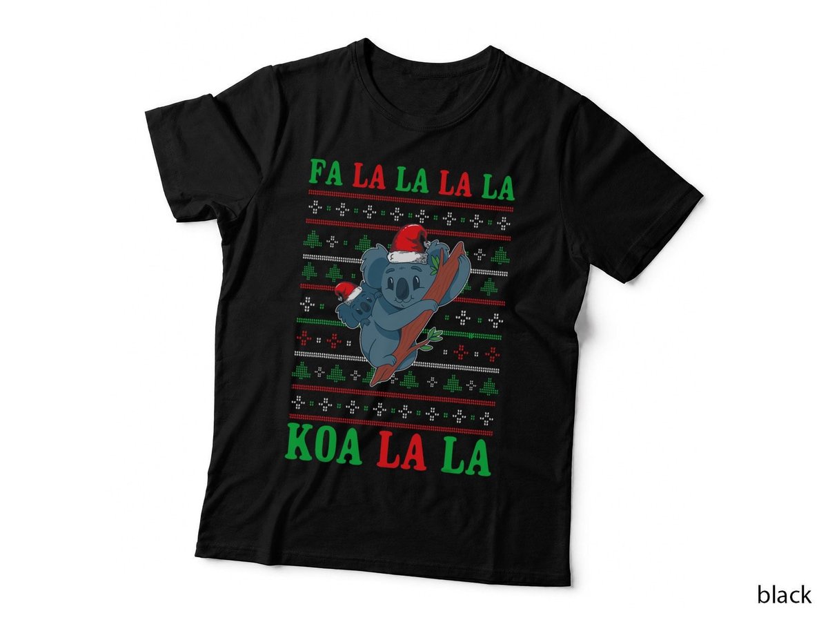 Koala Ugly Christmas Sweater T-Shirt, Festive Holiday Style