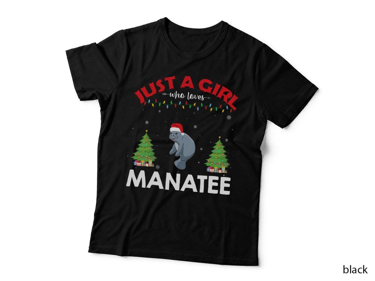 Manatee Christmas Sweater T-Shirt, Ugly Holiday Style, Pet Lover Apparel