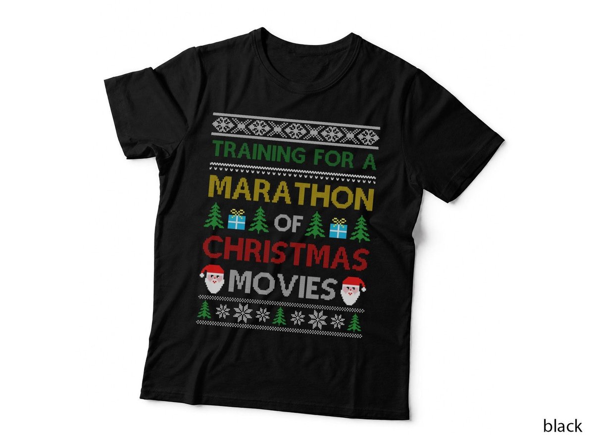 Marathon Training Christmas T-Shirt, Holiday Fitness, Festive Runner