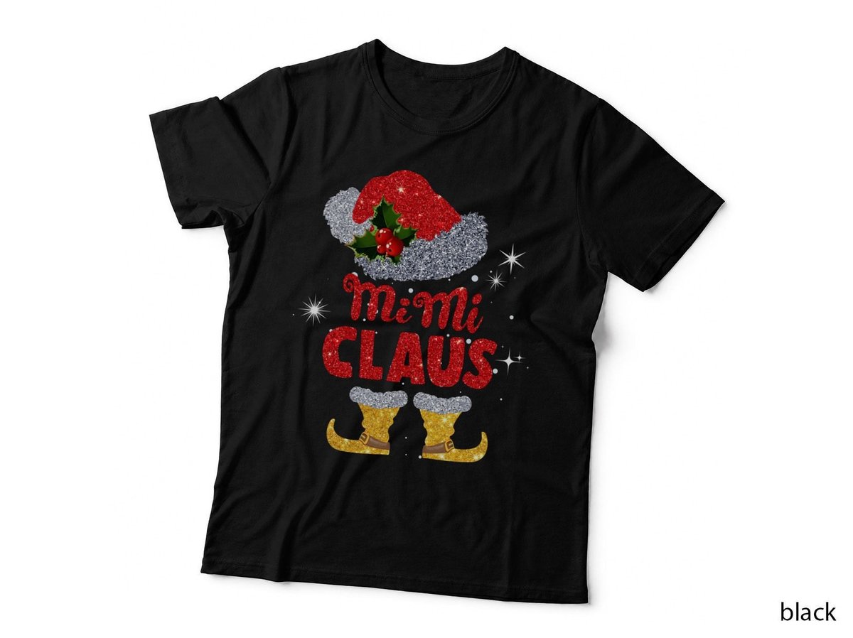 Mimi Claus T-Shirt, Christmas Holiday Style, Festive Family Gift