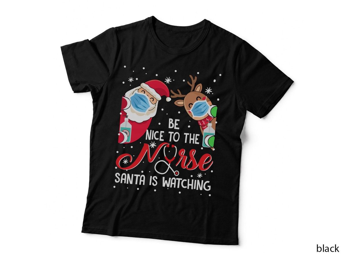 Nurse Christmas T-Shirt, Festive Holiday Design, Pet Lover Apparel