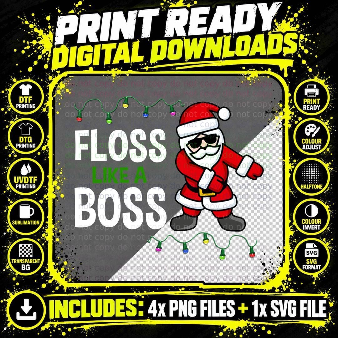 Santa Claus Dancing T-Shirt, Christmas Party Style Png SVG Digital Bundle