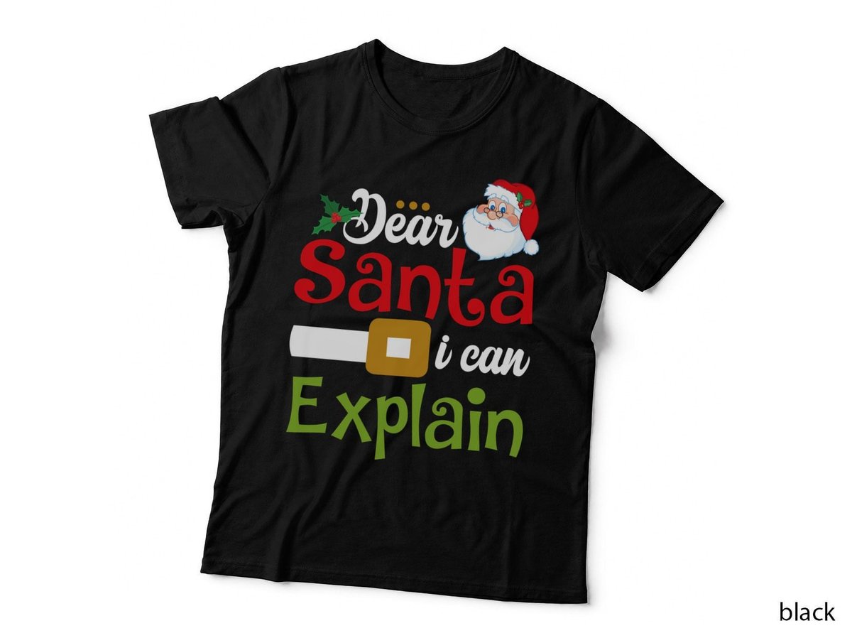 Santa Explained T-Shirt, Christmas Theme, Holiday Apparel