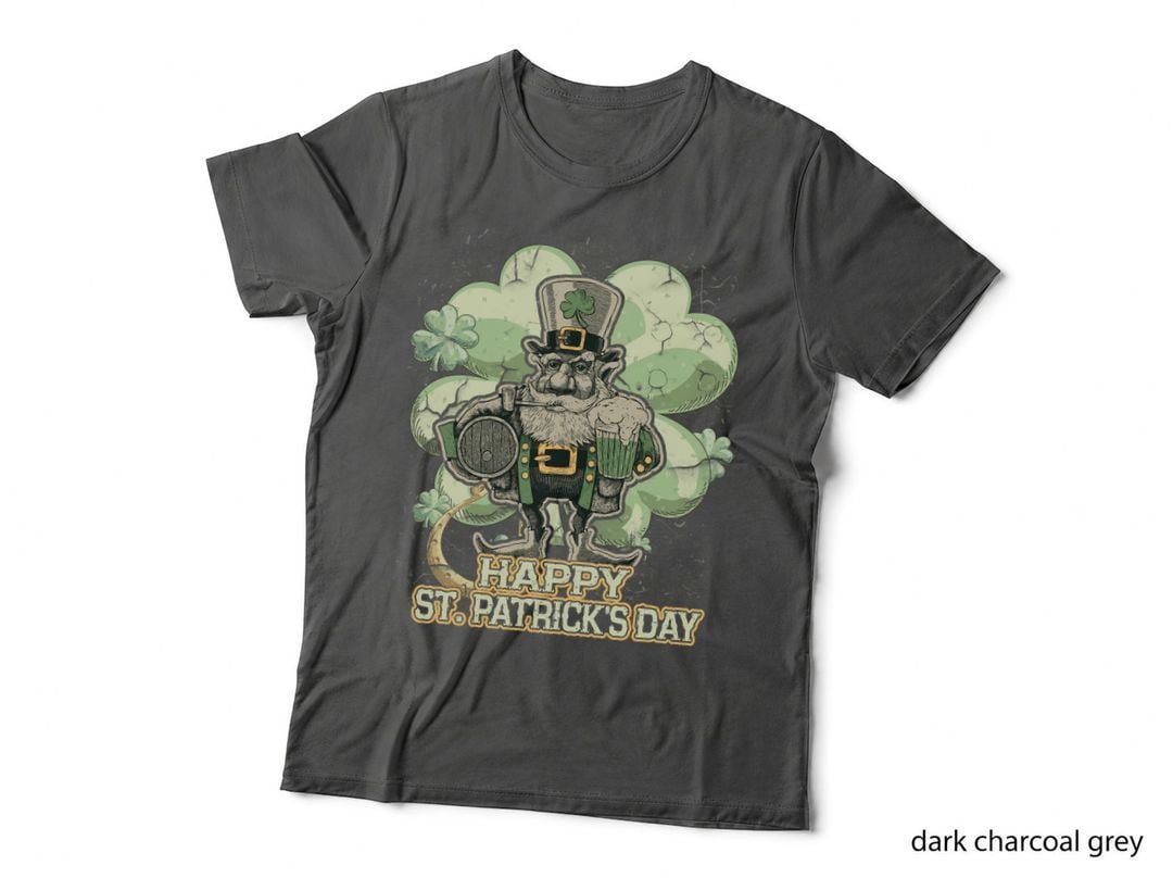 St Patrick's Day Leprechaun T-Shirt, Festive Irish Theme, Party Ready