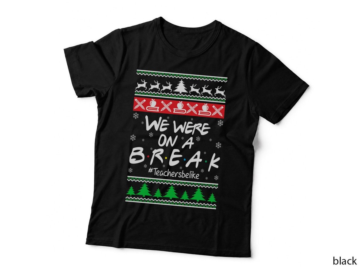 Teachers Holiday Christmas Sweater Style, Teachers T-Shirt