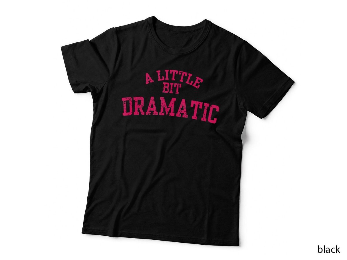 A Little Bit Dramatic T-Shirt, Girls Christmas Design, Festive Holiday Print