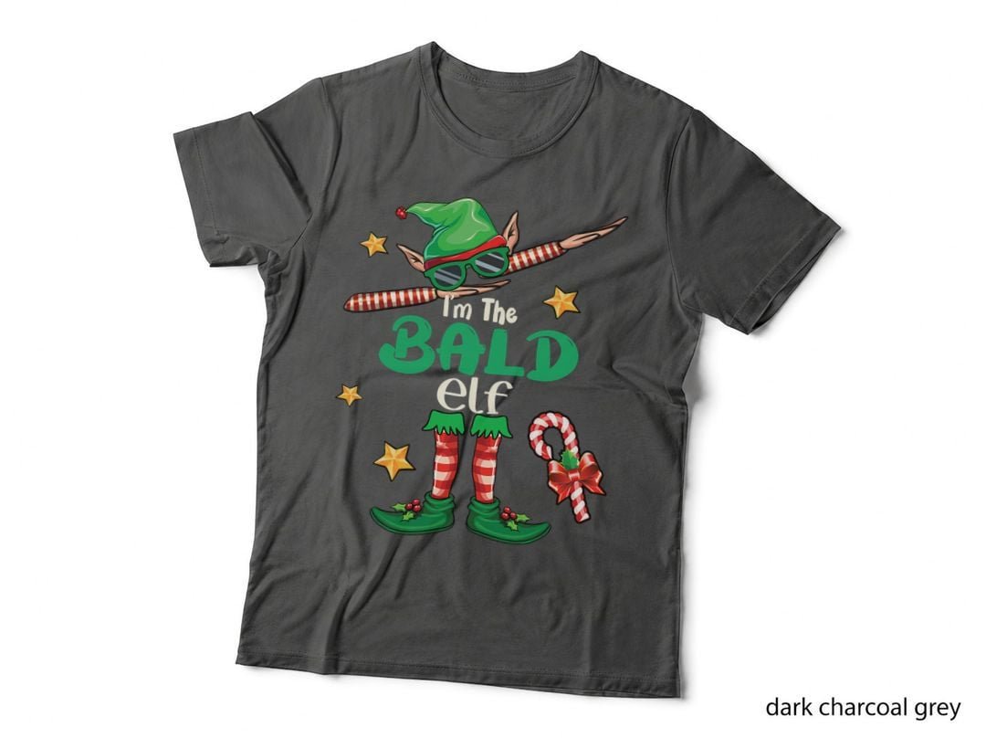 Bald Elf Family Matching Group Christmas Squad T-Shirt